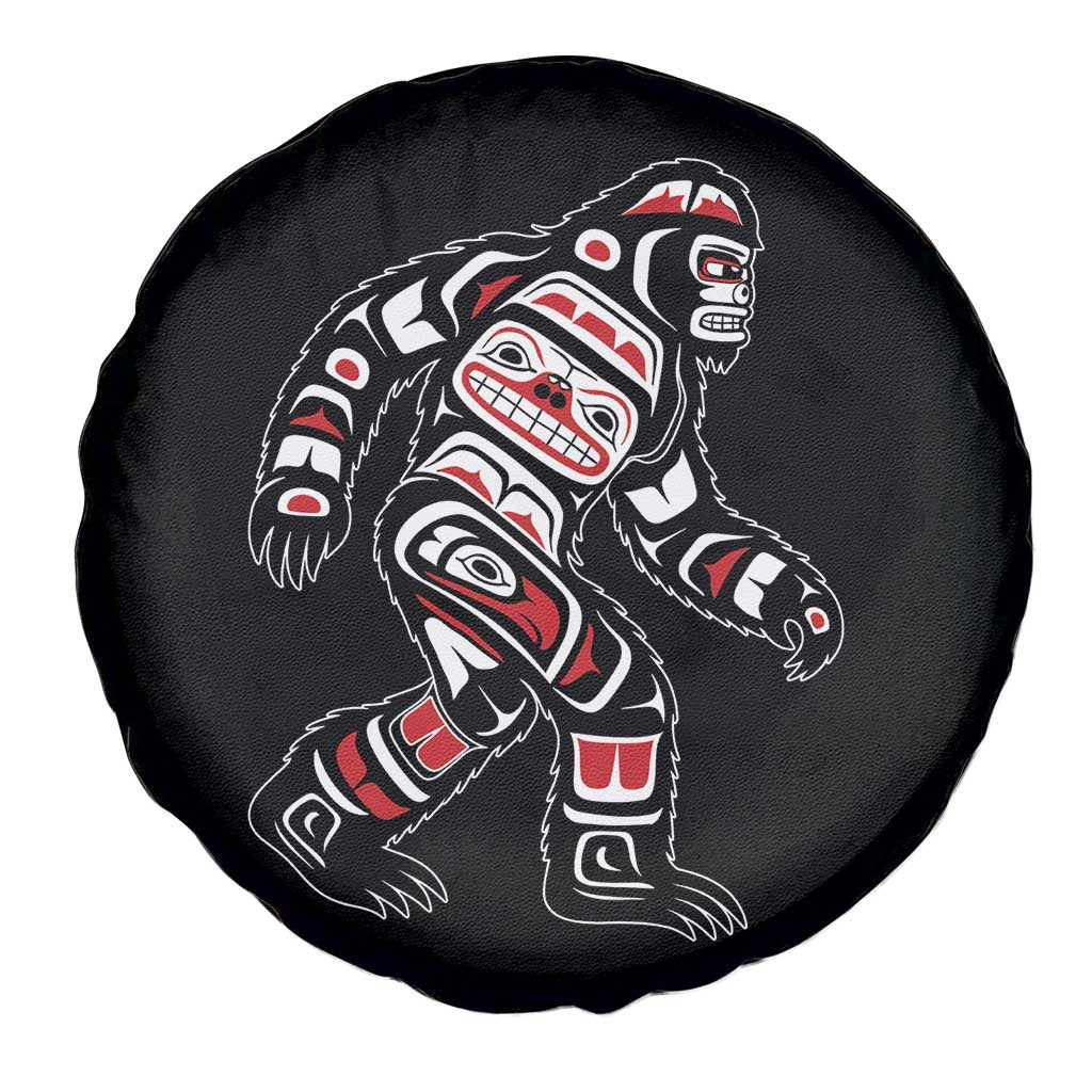 Bigfoot Native American Northwest Coast Art Spare Tire Cover - Wonder Print Shop
