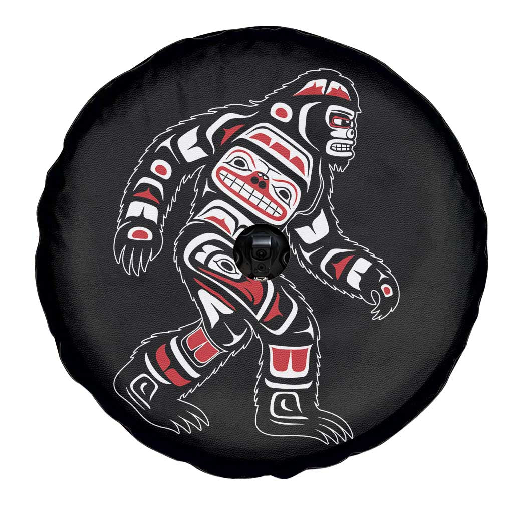 Bigfoot Native American Northwest Coast Art Spare Tire Cover - Wonder Print Shop