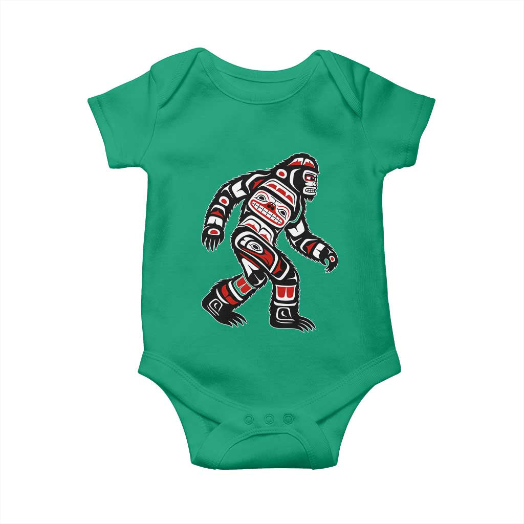 Bigfoot Native American Northwest Coast Art Baby Onesie - Wonder Print Shop