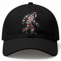Bigfoot Native American Northwest Coast Art Baseball Cap