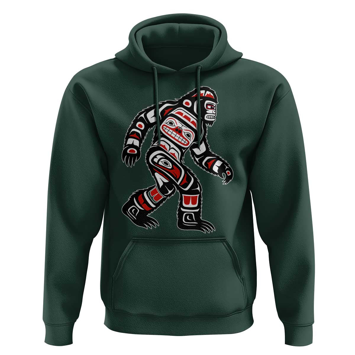 Bigfoot Native American Northwest Coast Art Hoodie - Wonder Print Shop