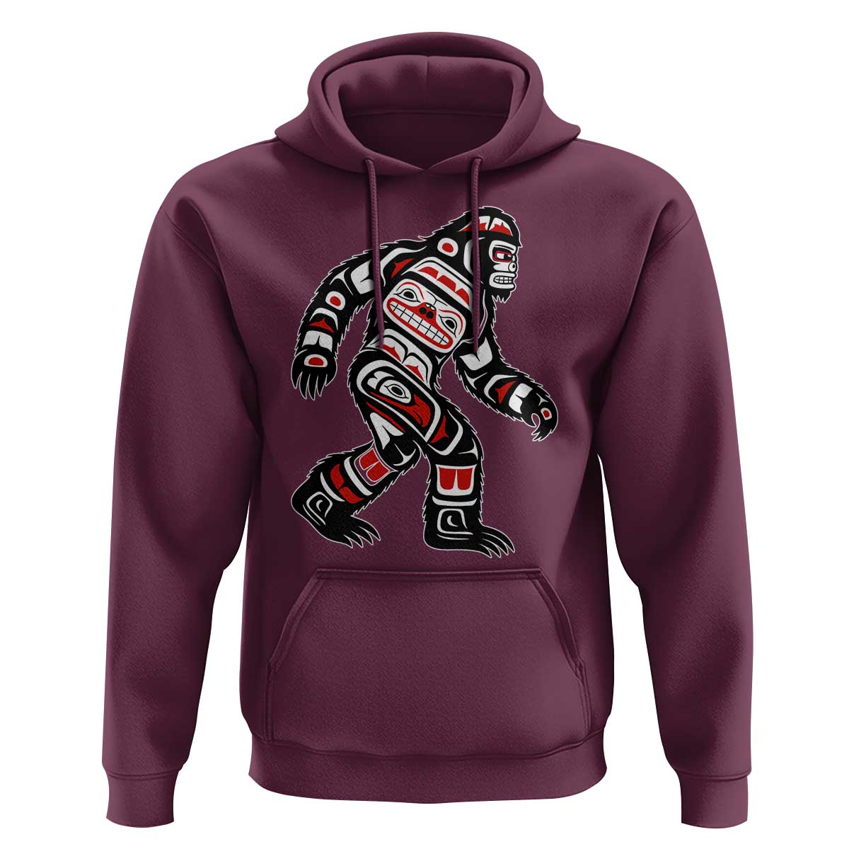 Bigfoot Native American Northwest Coast Art Hoodie - Wonder Print Shop