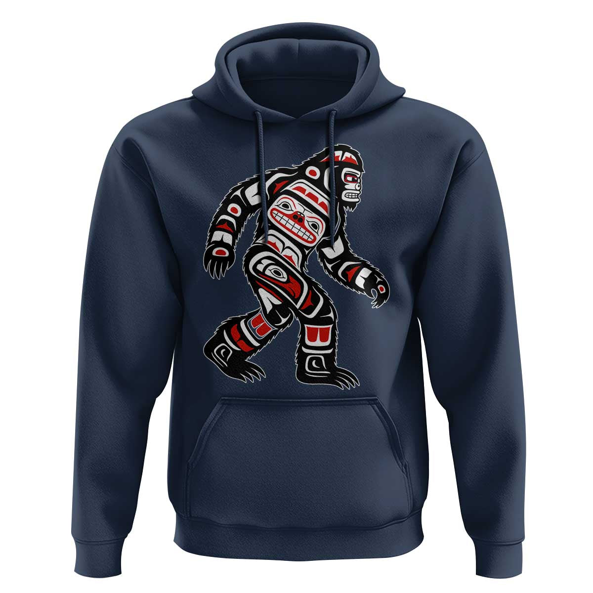 Bigfoot Native American Northwest Coast Art Hoodie - Wonder Print Shop