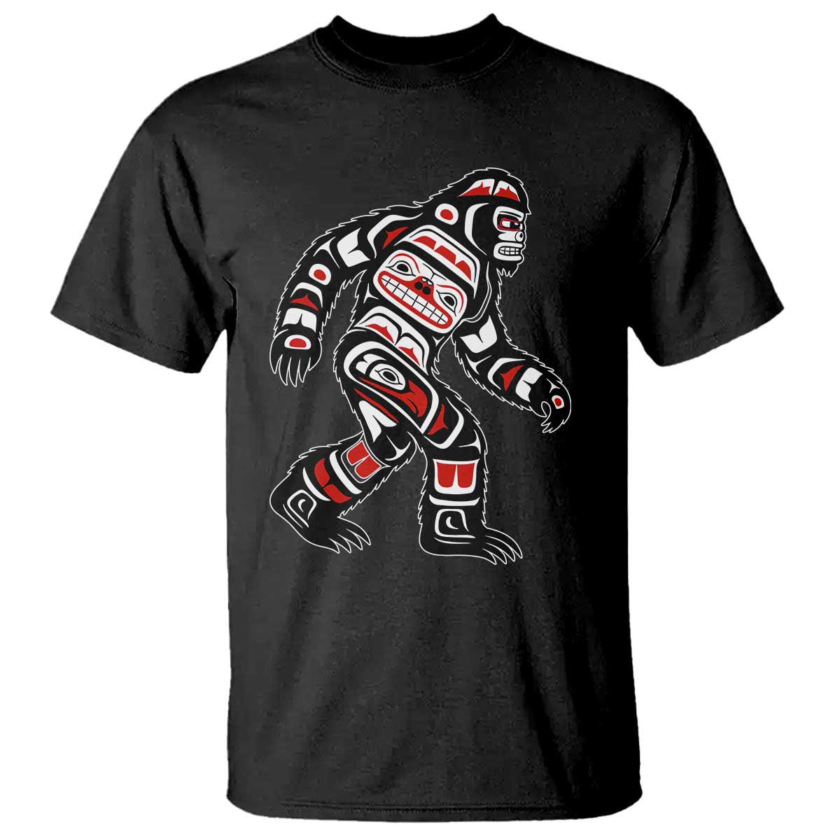 Bigfoot Native American Northwest Coast Art T Shirt - Wonder Print Shop