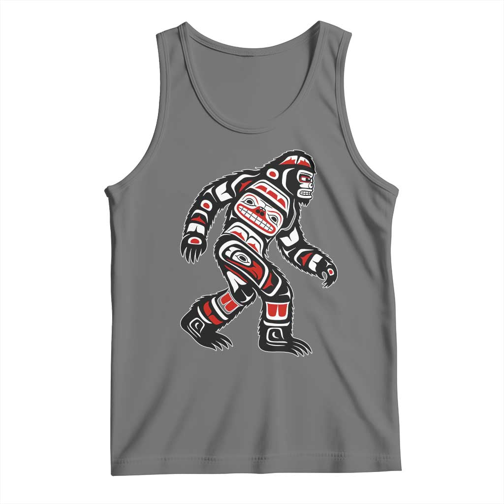 Bigfoot Native American Northwest Coast Art Tank Top - Wonder Print Shop