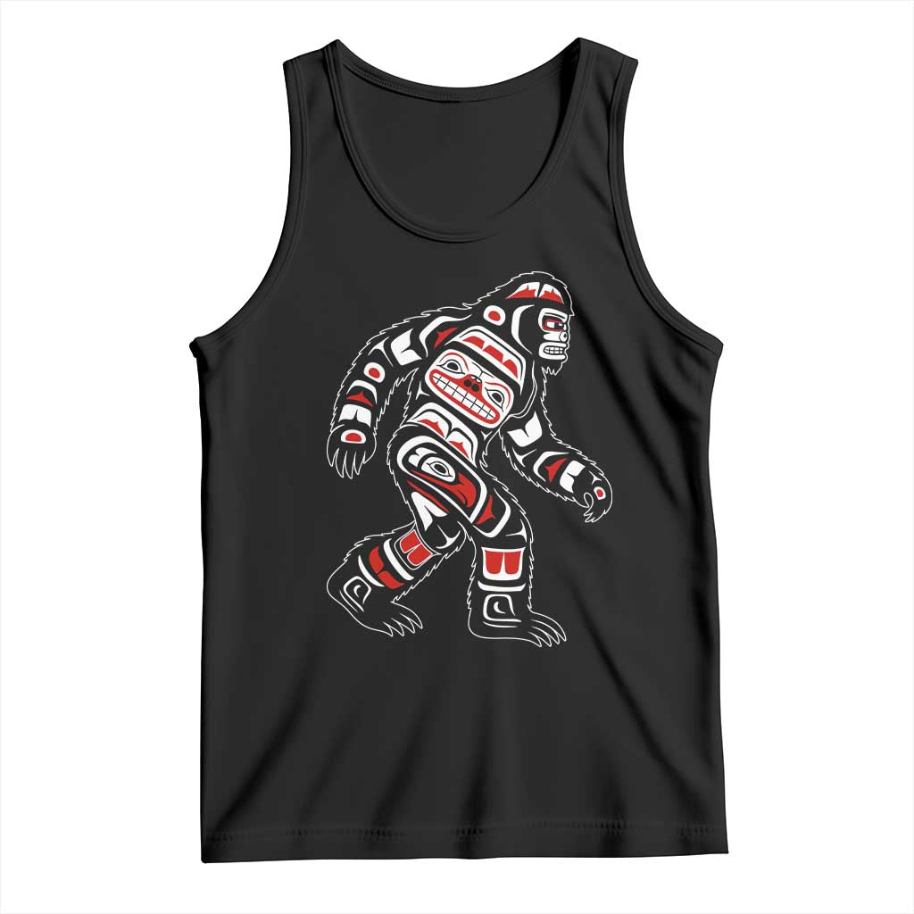 Bigfoot Native American Northwest Coast Art Tank Top - Wonder Print Shop