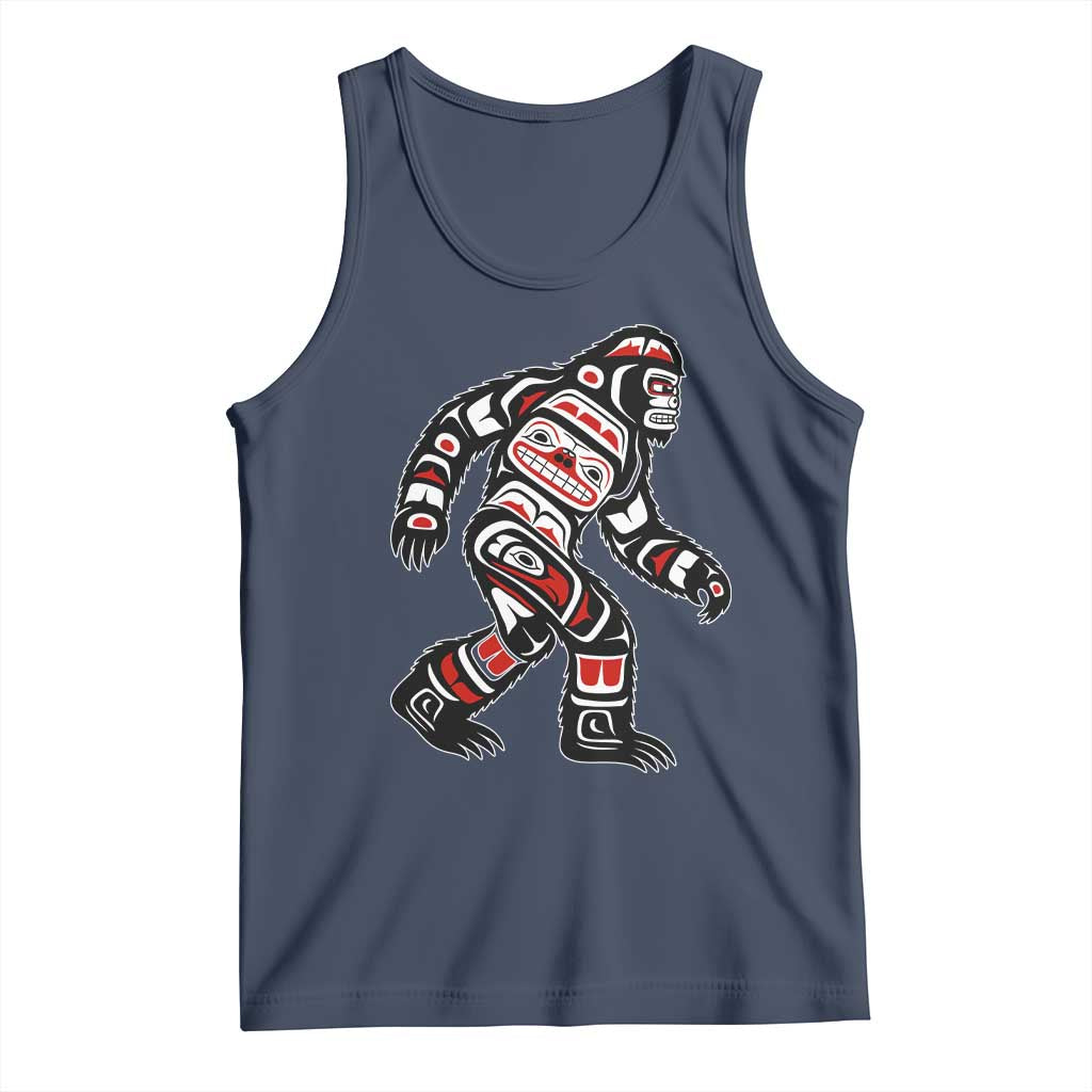 Bigfoot Native American Northwest Coast Art Tank Top - Wonder Print Shop