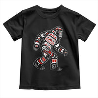 Bigfoot Native American Northwest Coast Art Toddler T Shirt - Wonder Print Shop