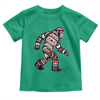 Bigfoot Native American Northwest Coast Art Toddler T Shirt - Wonder Print Shop