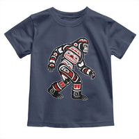 Bigfoot Native American Northwest Coast Art Toddler T Shirt - Wonder Print Shop