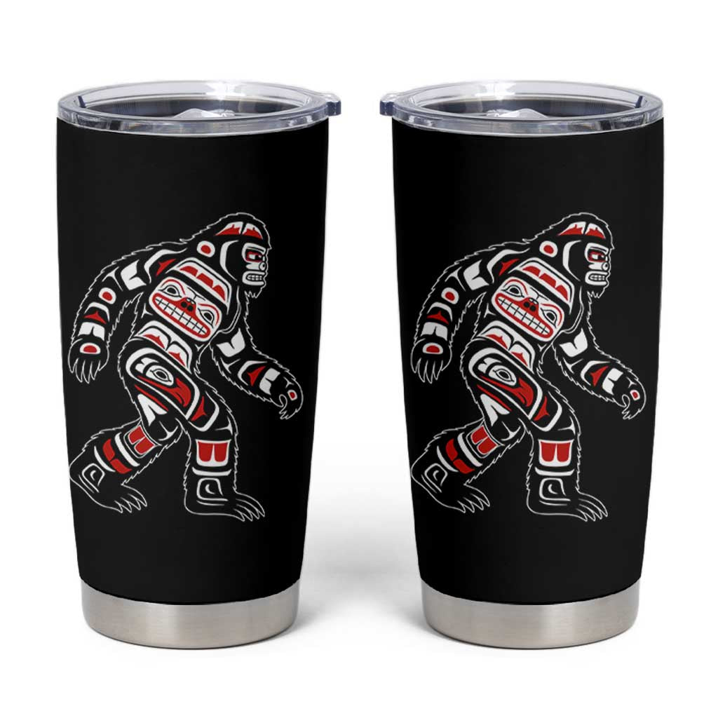 Bigfoot Native American Northwest Coast Art Tumbler Cup - Wonder Print Shop