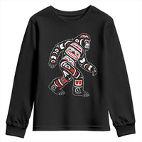 Bigfoot Native American Northwest Coast Art Youth Sweatshirt - Wonder Print Shop
