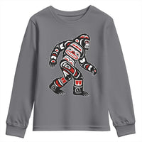 Bigfoot Native American Northwest Coast Art Youth Sweatshirt - Wonder Print Shop