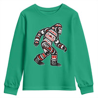 Bigfoot Native American Northwest Coast Art Youth Sweatshirt - Wonder Print Shop