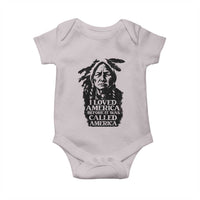 Sitting Bull Baby Onesie I Loved America Before It Was Called America Native American Chief - Wonder Print Shop