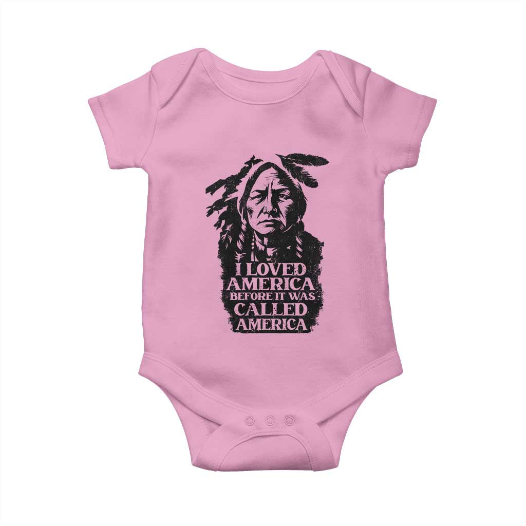 Sitting Bull Baby Onesie I Loved America Before It Was Called America Native American Chief - Wonder Print Shop