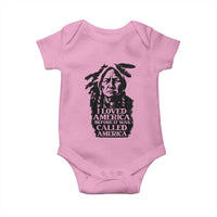 Sitting Bull Baby Onesie I Loved America Before It Was Called America Native American Chief - Wonder Print Shop