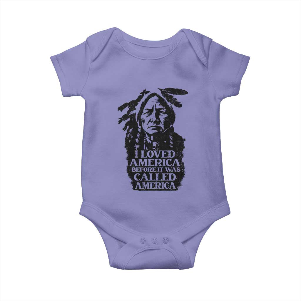 Sitting Bull Baby Onesie I Loved America Before It Was Called America Native American Chief - Wonder Print Shop