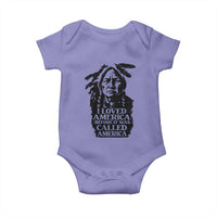 Sitting Bull Baby Onesie I Loved America Before It Was Called America Native American Chief - Wonder Print Shop