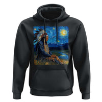 Native American Indian Van Goghs Starry Night Hoodie - Wonder Print Shop