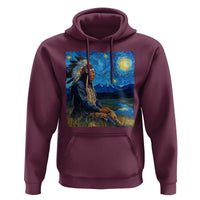 Native American Indian Van Goghs Starry Night Hoodie - Wonder Print Shop