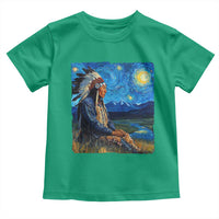 Native American Indian Van Goghs Starry Night Toddler T Shirt - Wonder Print Shop