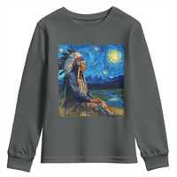 Native American Indian Van Goghs Starry Night Youth Sweatshirt - Wonder Print Shop
