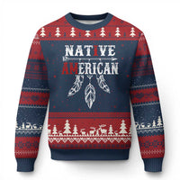 I Am Native American Ugly Christmas Sweater Indigenous Pride Vintage Dreamcatcher Arrow - Wonder Print Shop