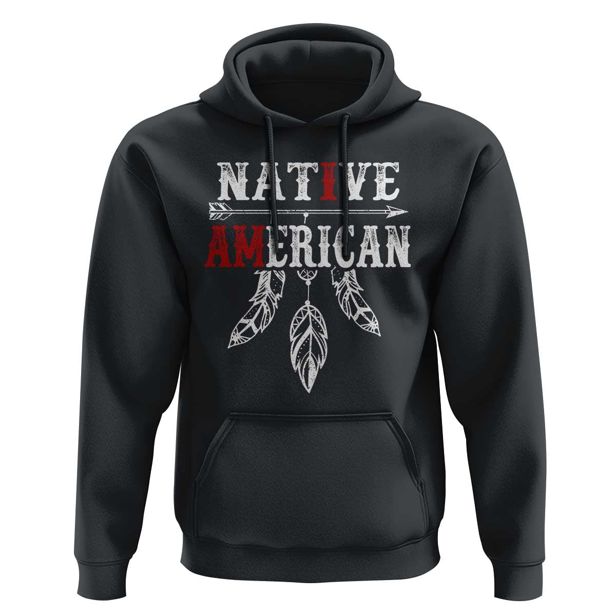 I Am Native American Hoodie Indigenous Pride Vintage Dreamcatcher Arrow - Wonder Print Shop