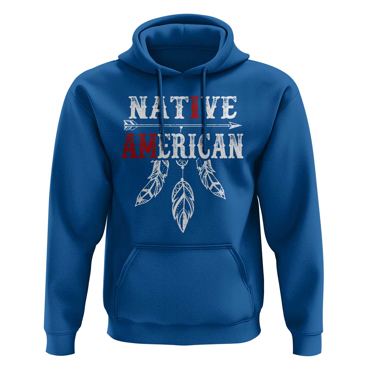 I Am Native American Hoodie Indigenous Pride Vintage Dreamcatcher Arrow - Wonder Print Shop