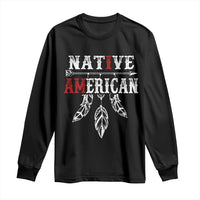 I Am Native American Long Sleeve Shirt Indigenous Pride Vintage Dreamcatcher Arrow - Wonder Print Shop