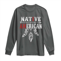 I Am Native American Long Sleeve Shirt Indigenous Pride Vintage Dreamcatcher Arrow - Wonder Print Shop