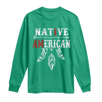 I Am Native American Long Sleeve Shirt Indigenous Pride Vintage Dreamcatcher Arrow - Wonder Print Shop