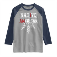 I Am Native American Raglan Shirt Indigenous Pride Vintage Dreamcatcher Arrow - Wonder Print Shop