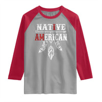 I Am Native American Raglan Shirt Indigenous Pride Vintage Dreamcatcher Arrow - Wonder Print Shop