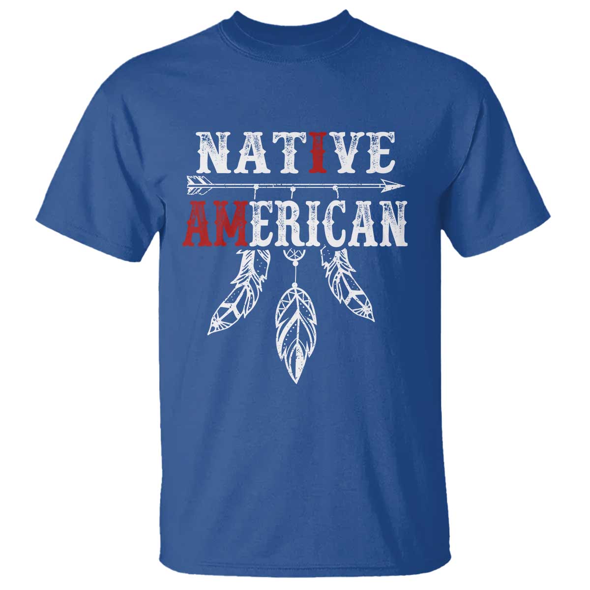 I Am Native American T Shirt Indigenous Pride Vintage Dreamcatcher Arrow - Wonder Print Shop