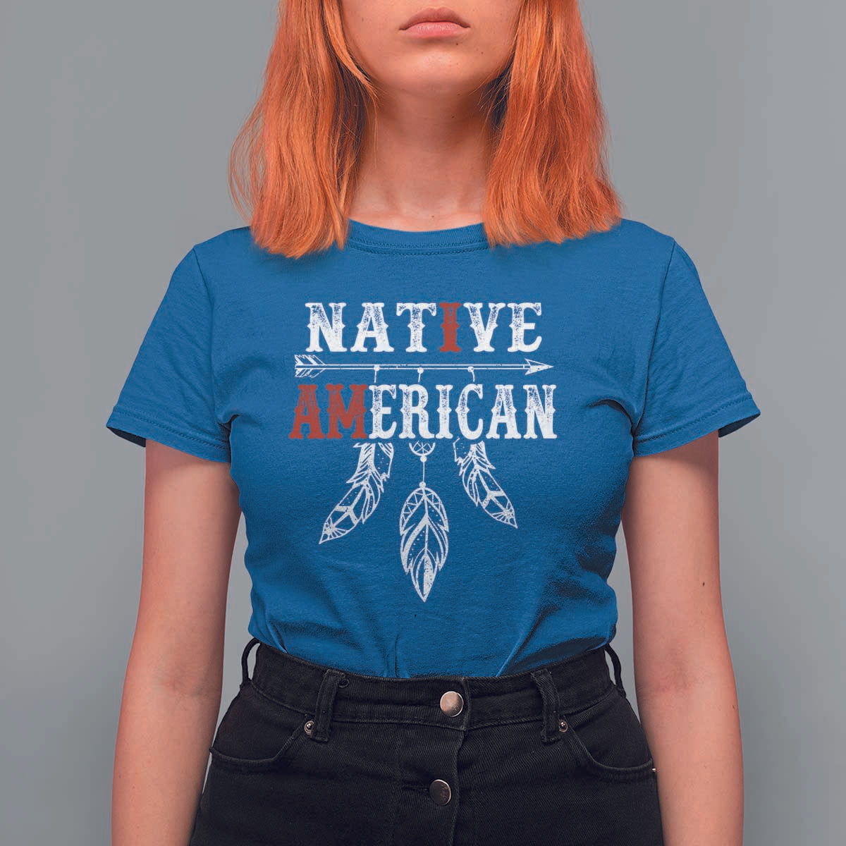 I Am Native American T Shirt For Women Indigenous Pride Vintage Dreamcatcher Arrow - Wonder Print Shop