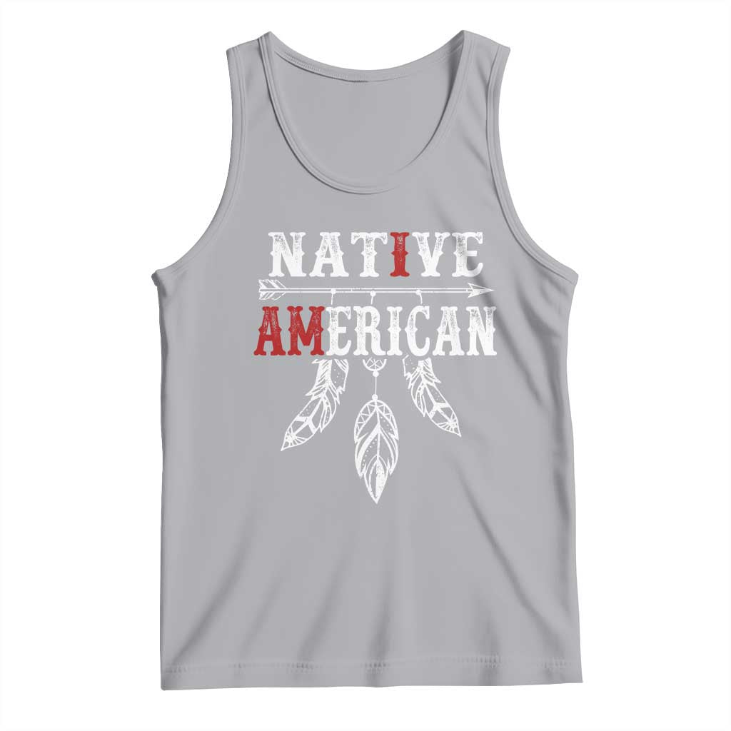 I Am Native American Tank Top Indigenous Pride Vintage Dreamcatcher Arrow - Wonder Print Shop