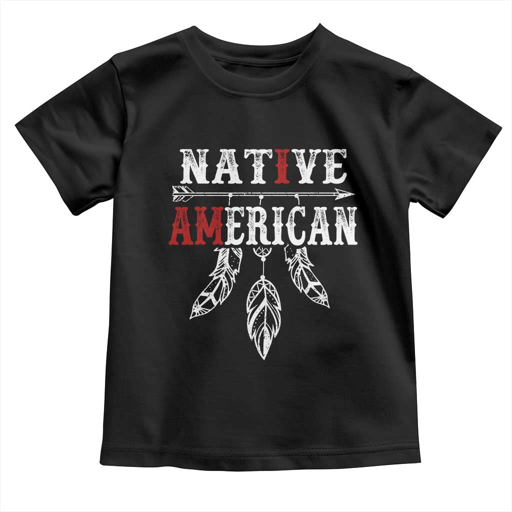 I Am Native American Toddler T Shirt Indigenous Pride Vintage Dreamcatcher Arrow - Wonder Print Shop