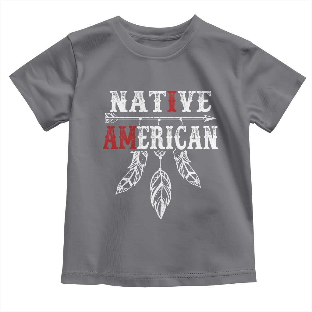 I Am Native American Toddler T Shirt Indigenous Pride Vintage Dreamcatcher Arrow - Wonder Print Shop