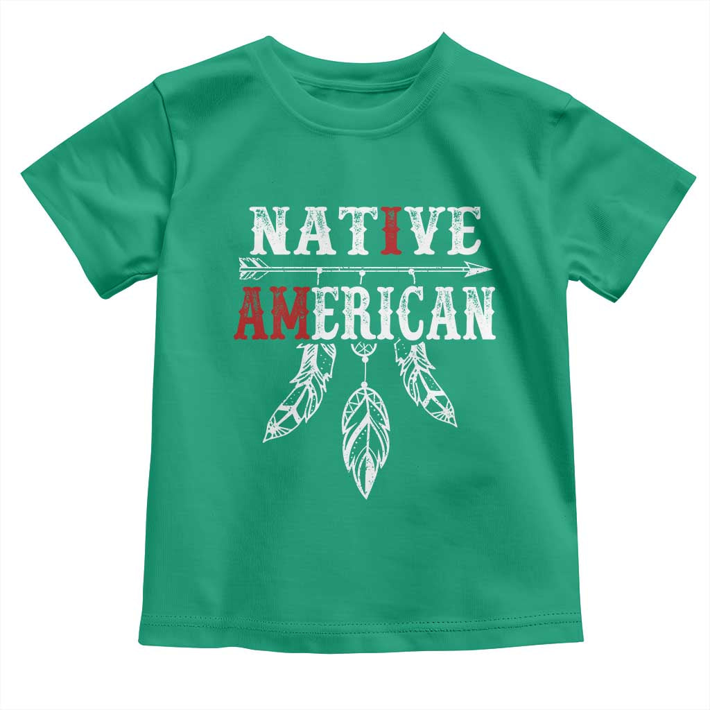 I Am Native American Toddler T Shirt Indigenous Pride Vintage Dreamcatcher Arrow - Wonder Print Shop