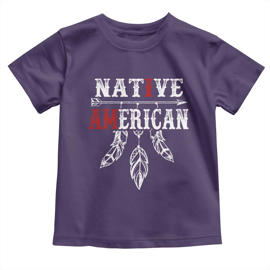 I Am Native American Toddler T Shirt Indigenous Pride Vintage Dreamcatcher Arrow - Wonder Print Shop