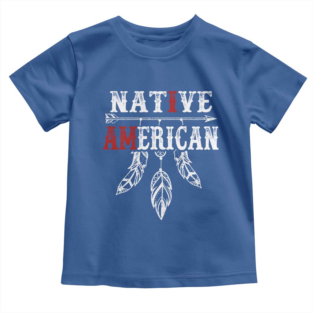I Am Native American Toddler T Shirt Indigenous Pride Vintage Dreamcatcher Arrow - Wonder Print Shop