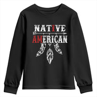 I Am Native American Youth Sweatshirt Indigenous Pride Vintage Dreamcatcher Arrow - Wonder Print Shop