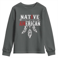 I Am Native American Youth Sweatshirt Indigenous Pride Vintage Dreamcatcher Arrow - Wonder Print Shop