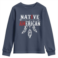 I Am Native American Youth Sweatshirt Indigenous Pride Vintage Dreamcatcher Arrow - Wonder Print Shop