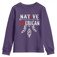 I Am Native American Youth Sweatshirt Indigenous Pride Vintage Dreamcatcher Arrow - Wonder Print Shop