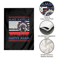 Make America Native Again Garden Flag Native Indian Pride USA Flag - Wonder Print Shop