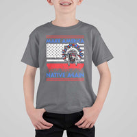 Make America Native Again T Shirt For Kid Native Indian Pride USA Flag - Wonder Print Shop