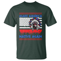 Make America Native Again T Shirt Native Indian Pride USA Flag - Wonder Print Shop